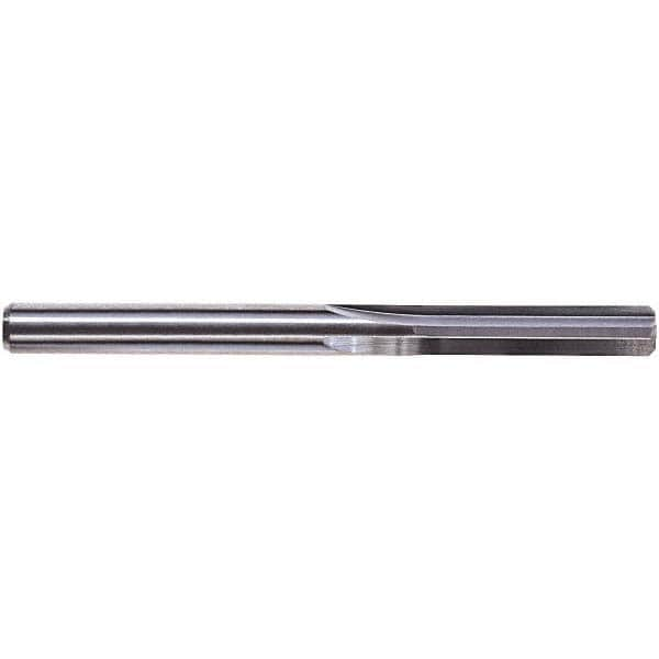 Chucking Reamer: 0.0375" Dia, 1-1/2" OAL, 1/4" Flute Length, Straight-Cylindrical Shank, Solid Carbide