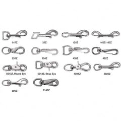 Swiveling & Round Eye Trigger Snap: 30 lb Load Capacity