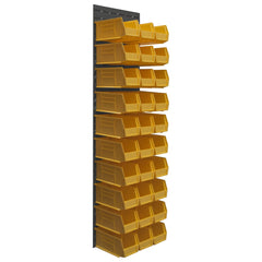 Pick Racks; Rack Type: Wall Mountable; Rack Style: Louvered Panel; Bin Type: Hook-On; Assembled: Yes; Load Capacity (Lb.): 500.000; Depth (Inch): 1/4; Gauge: 16