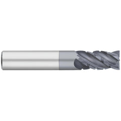 Corner Radius End Mill: 1/8" Dia, 1/2" LOC, 0.0100" Radius, 4 Flute, Solid Carbide