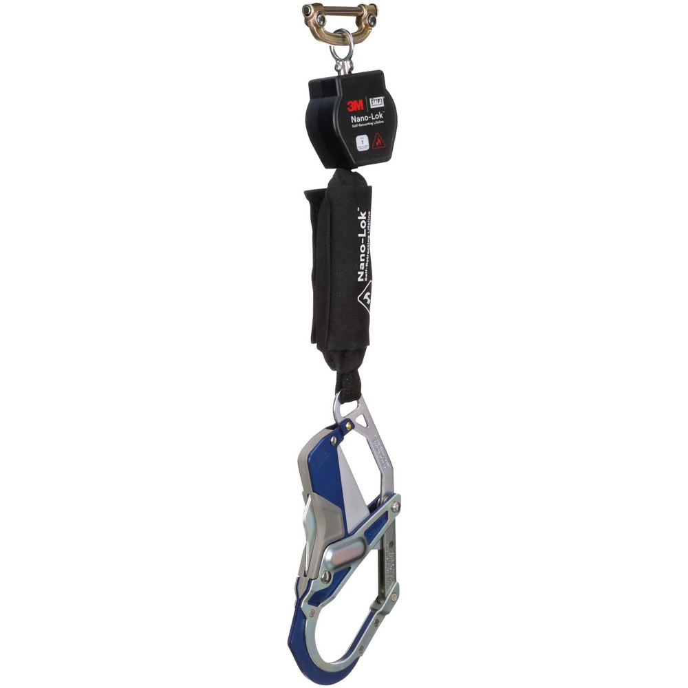 Self-Retracting Lifeline:  420 lb Capacity,  6.00' Lifeline,  Single Pin Connector