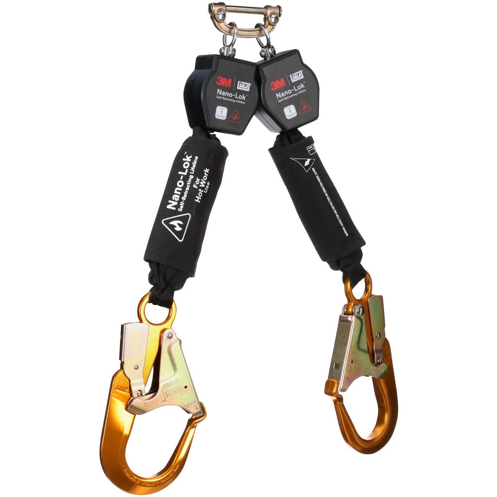 Self-Retracting Lifeline:  420 lb Capacity,  6.00' Lifeline,  Single Pin Connector