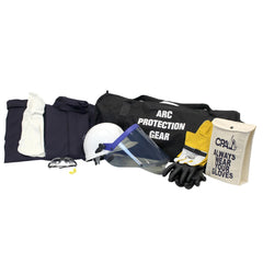 Arc Flash Clothing Kit: Size Medium, Cotton, Bib Overalls, Hoods & Jacket