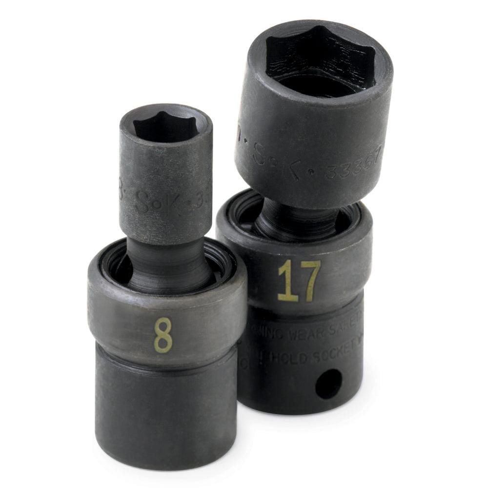 Impact Socket: 1/2" Drive, 21 mm Socket, Hex Drive