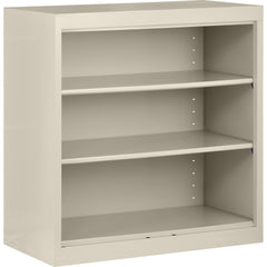 Bookcases; Overall Height: 36 in; Overall Width: 36; Overall Depth: 18; Material: Steel; Color: Putty; Shelf Weight Capacity: 200; Mobility: No; Modular: No