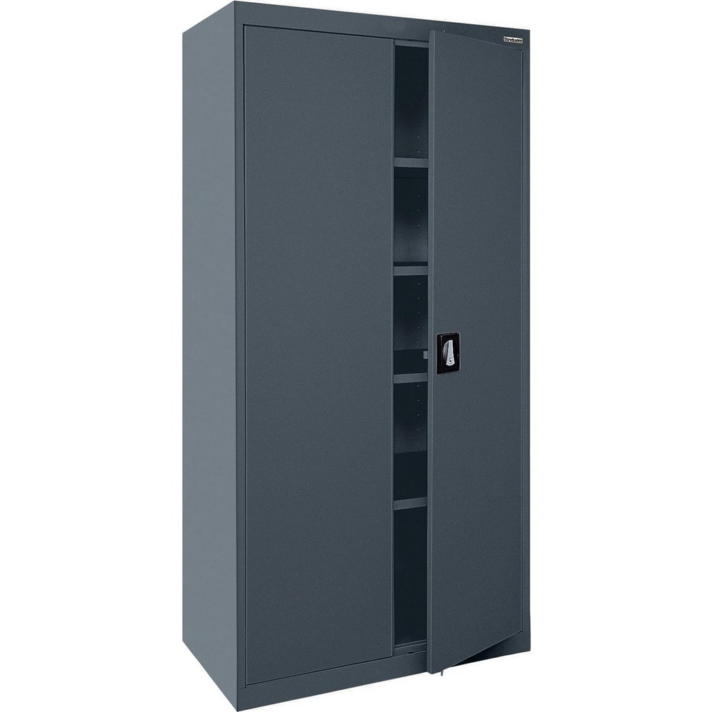 Steel Lockable Welded Storage Cabinet Cabinet: 36" Wide, 18" Deep, 72" High