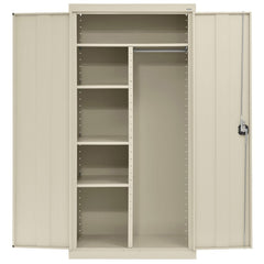 Steel Combination Storage Cabinet: 36" Wide, 18" Deep, 72" High