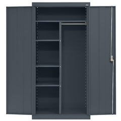 Steel Combination Storage Cabinet: 36" Wide, 24" Deep, 72" High