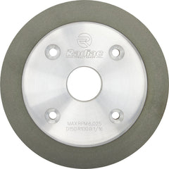 Tool & Cutting Grinding Wheel: 6" Dia, 3/4" Width, 1-1/2" Hole, 150 Grit, R Hardness, Type 6A2C