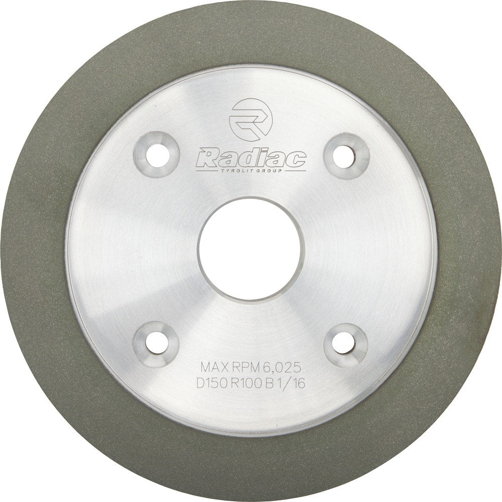 Tool & Cutting Grinding Wheel: 6" Dia, 3/4" Width, 1-1/4" Hole, 220 Grit, R Hardness, Type 6A2C