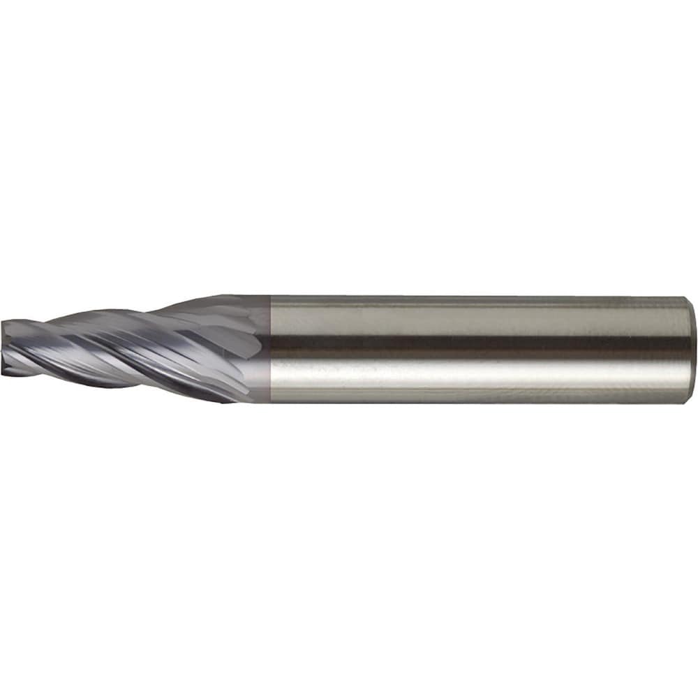 Tapered End Mill: 7 deg Angle per Side, 6.00 mm Small Dia, 20.00 mm LOC, 4 Flute, Square End