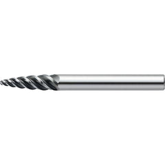 Barrel Cutter End Mills; End Type: Tapered; Material: Solid Carbide; Small End Diameter (mm): 2.00; Shank Diameter (mm): 6.0000; Length of Cut (mm): 6.4000