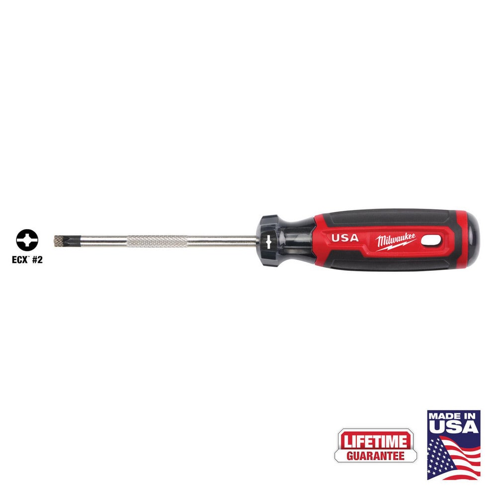 Precision & Specialty Screwdrivers; Tool Type: ECX Screwdriver; Blade Length: 4; Overall Length: 8.30; Shaft Length: 4 in; Handle Length: 4.3 in; Handle Type: Cushion Grip, Standard; Handle Color: Red