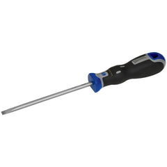 Slotted Screwdrivers; Blade Width (Inch): 1/4; Blade Length (Inch): 6; Overall Length (Inch): 10-3/4; Handle Type: Comfort Grip; Handle Length (Decimal Inch): 3-7/64; Shank Type: Smooth, Straight