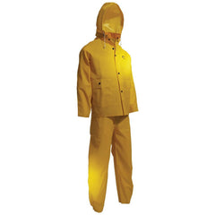 Rain Suit with Pants: Size Small, Non-Hazardous Protection, Blue, PVC on Polyester