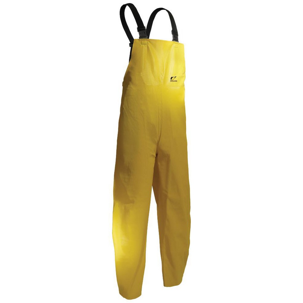 Rain Bib Overalls: Size 4X-Large, Polyester & PVC