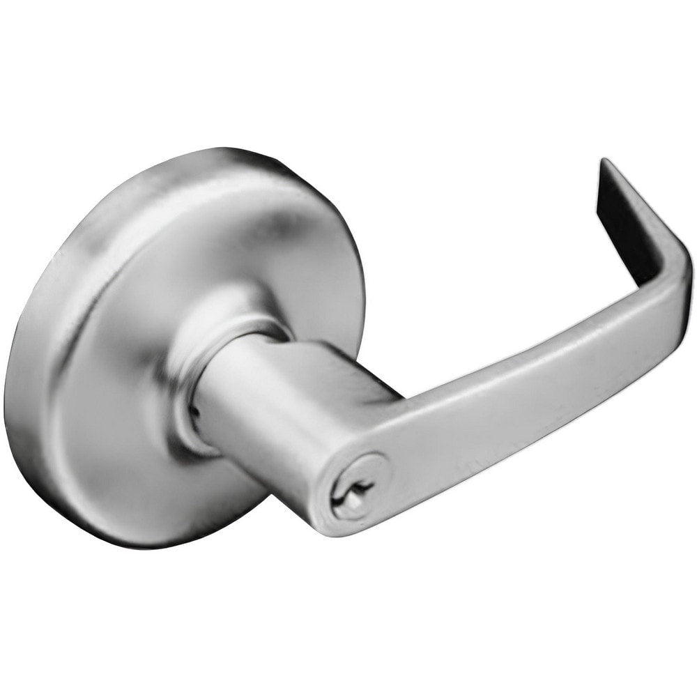 Lever Locksets; Lockset Type: Entrance; Key Type: Keyed Different; Back Set: 2-3/4; Cylinder Type: Less Core; Material: Metal; Door Thickness: 1-3/4 to 2; Finish: Satin Chrome