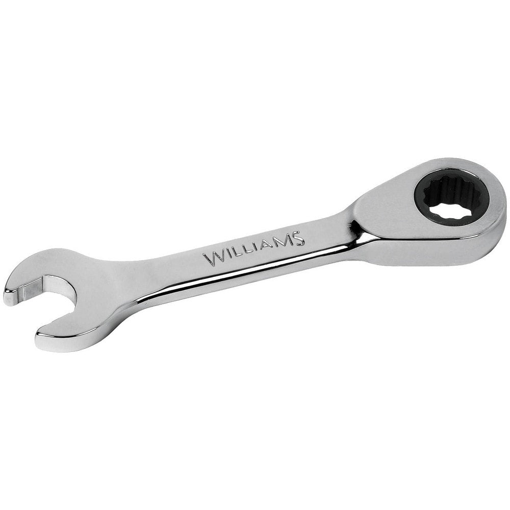 Combination Wrench: 9/16" Head Size, 15 deg Offset