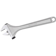 Adjustable Wrench: 16" OAL, 1-57/64" Jaw Capacity