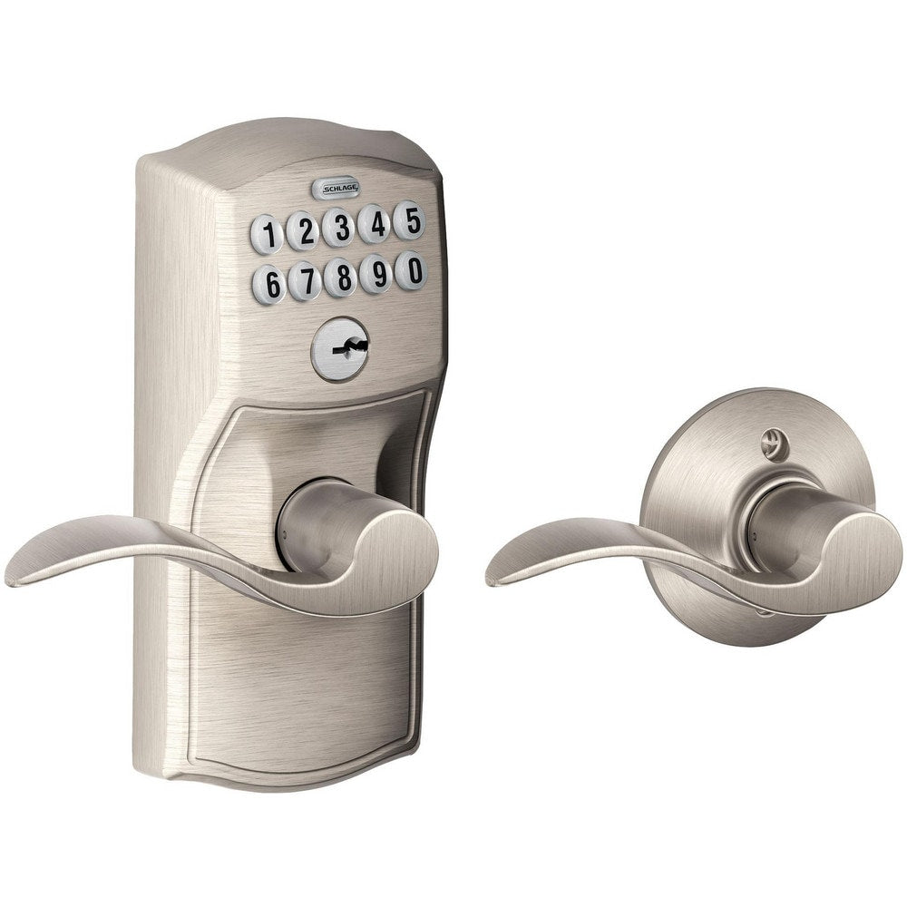 Lever Locksets; Lockset Type: Entrance; Key Type: Keyed Different; Back Set: 2-3/4; Cylinder Type: Conventional; Material: Metal; Door Thickness: 1-3/4; Finish: Satin Nickel Plated Clear Coated