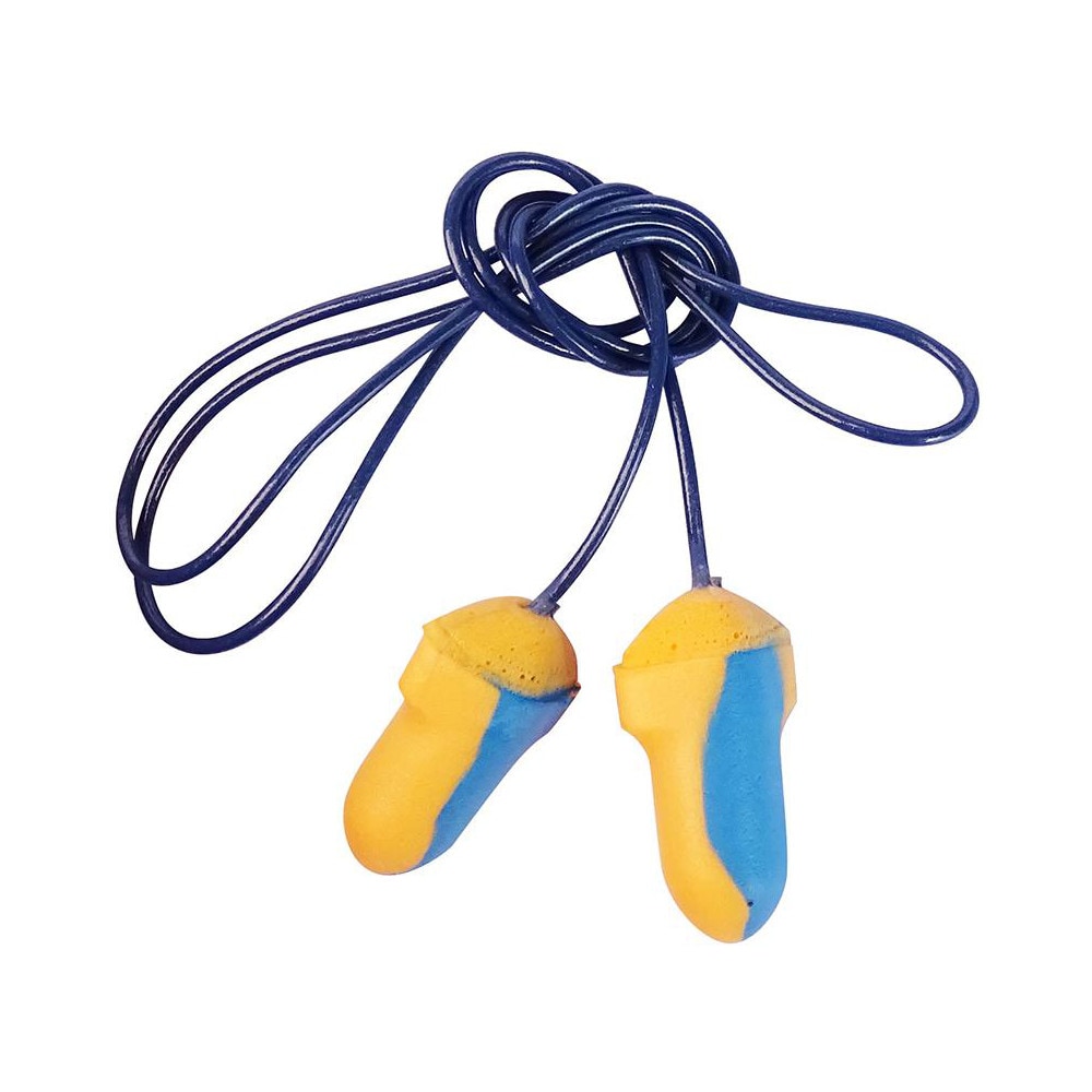 Earplugs: 31 dB, Foam, T-Shape, Form & Insert, Corded, Metal Detectable