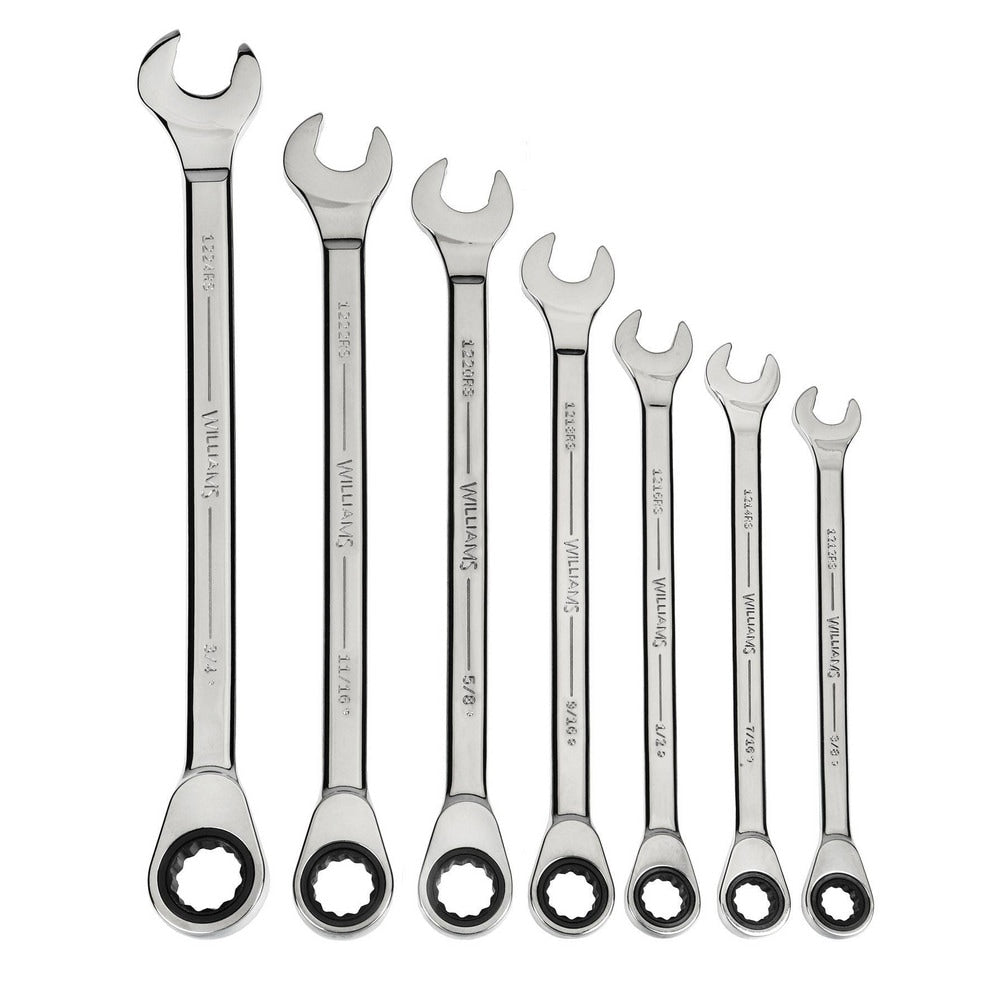 Combination Wrench: 5/8" Head Size, 15 deg Offset