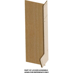 Locker Accessories; Accessory Type: Locker Accessory; For Use With: Hallowell Recruiter-2 Wood Setback Lockers; Material: Wood