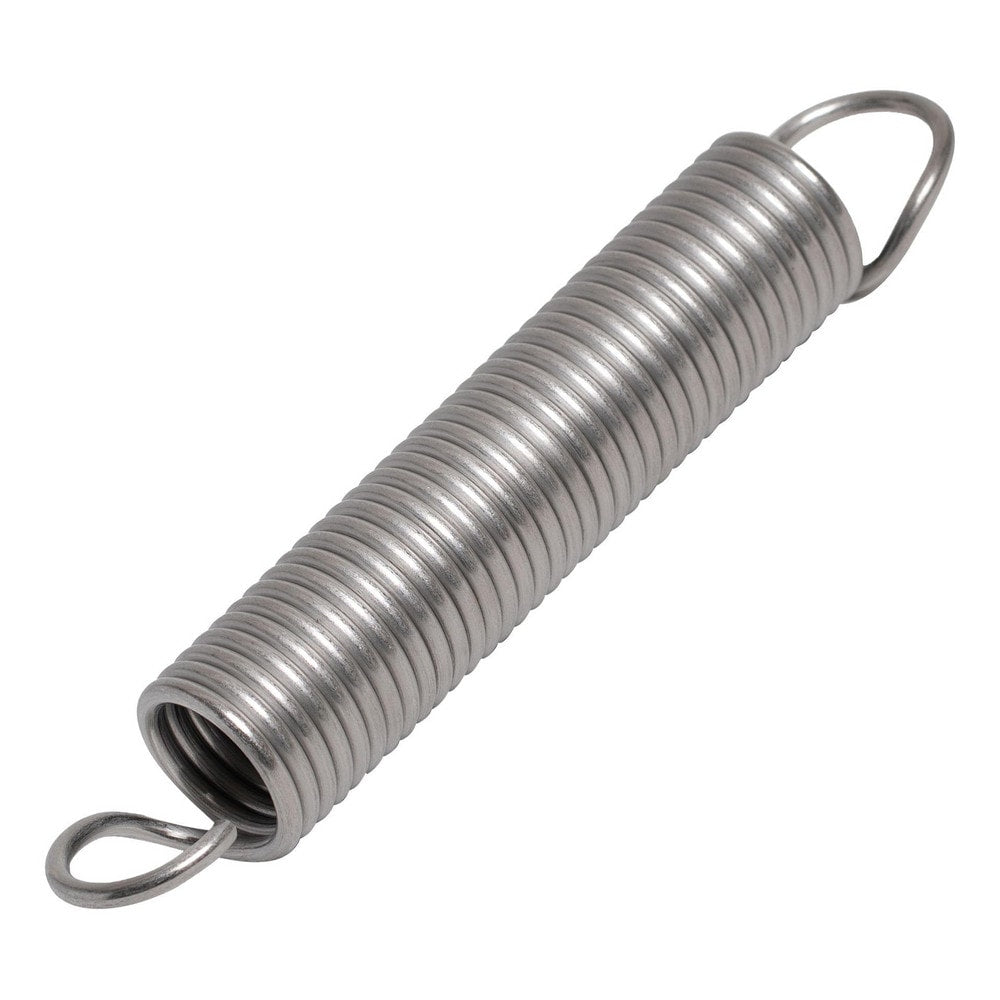 Extension Springs; End Type: Full Twist Loop; Outside Diameter (mm): 2.8000; Spring Rate: 4.1000; Material: Stainless Steel; Overall Length (Decimal Inch): 2.2940