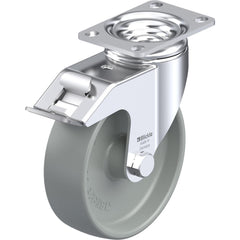 Top Plate Casters; Mount Type: Plate; Number of Wheels: 1.000; Wheel Diameter (Inch): 8; Wheel Material: Polyurethane; Wheel Width (Inch): 2; Wheel Color: Green