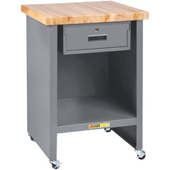 Mobile Work Benches; Bench Type: Butcher Block Work Center; Edge Type: Square; Depth (Inch): 24; Leg Style: Fixed; Load Capacity (Lb.