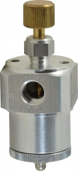 1/8-27 Inlet Thread, Aluminum Body/Brass Nozzle, Oil Reservoir Spray Valve