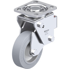 Top Plate Casters; Mount Type: Plate; Number of Wheels: 1.000; Wheel Diameter (Inch): 4; Wheel Material: Rubber; Wheel Width (Inch): 1-9/16; Wheel Color: Black