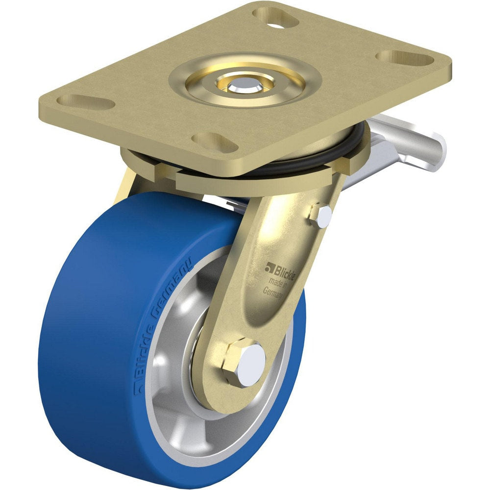 Top Plate Casters; Mount Type: Plate; Number of Wheels: 1.000; Wheel Diameter (Inch): 8; Wheel Material: Polyurethane; Wheel Width (Inch): 2; Wheel Color: Green