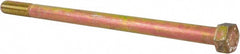 Hex Head Cap Screw: 5/8-11, 11" Length Under Head, Grade L9 Steel, Yellow Zinc Dichromate Finish