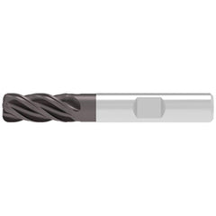 Corner Radius End Mill: 20.00 mm Dia, 41.00 mm LOC, 1.50 mm Radius, 4 Flute, Solid Carbide