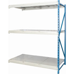 Storage Racks; Rack Type: Bulk Rack Add-On; Overall Width (Inch): 60; Overall Height (Inch): 123; Overall Depth (Inch): 36; Material: Steel; Color: Marine Blue, Light Gray; Finish: Powder Coated