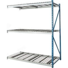 Storage Racks; Rack Type: Bulk Rack Add-On; Overall Width (Inch): 48; Overall Height (Inch): 87; Overall Depth (Inch): 24; Material: Steel; Color: Marine Blue, Light Gray; Finish: Powder Coated