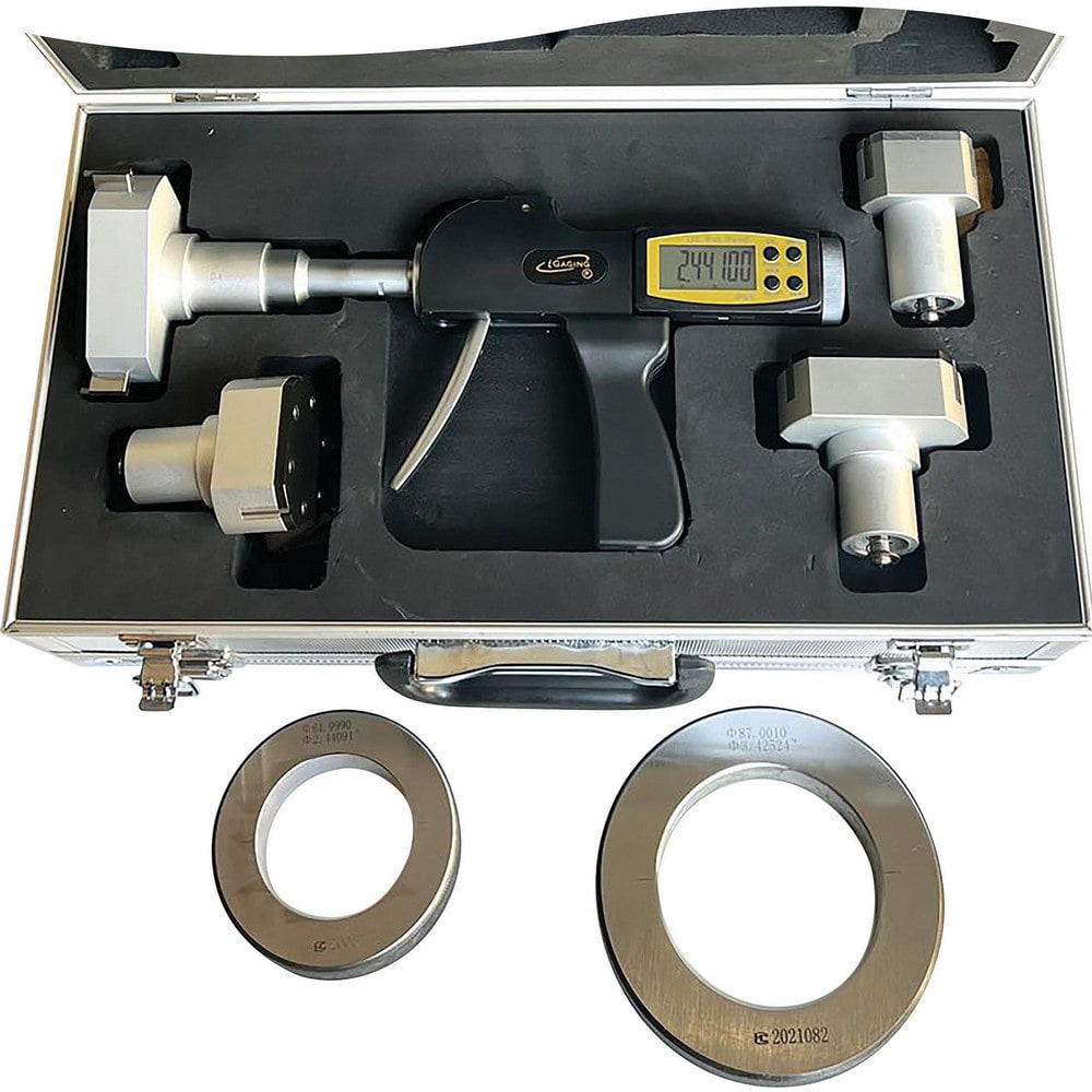 Electronic Bore Gages; Maximum Measurement (Decimal Inch): 2.0000; Maximum Measurement (mm): 50.000; Minimum Measurement (Decimal Inch): 0.8000; Minimum Measurement (mm): 20.000; Accuracy (Decimal Inch): 0.000200; Pistol Grip: Yes