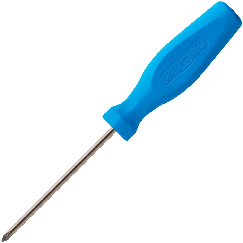 Phillips Screwdrivers; Overall Length (Inch): 6-1/4; Handle Type: Ergonomic, Comfort Grip; Phillips Point Size: #0; Handle Color: Blue; Blade Length (Inch): 3