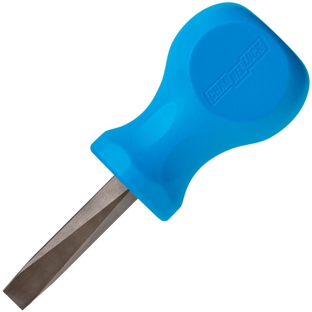 Slotted Screwdrivers; Blade Width (Inch): 1/4; Blade Length (Inch): 1-1/2; Overall Length (Inch): 3-1/2; Handle Type: Ergonomic, Comfort Grip, Tri-Lobed; Handle Length (Decimal Inch