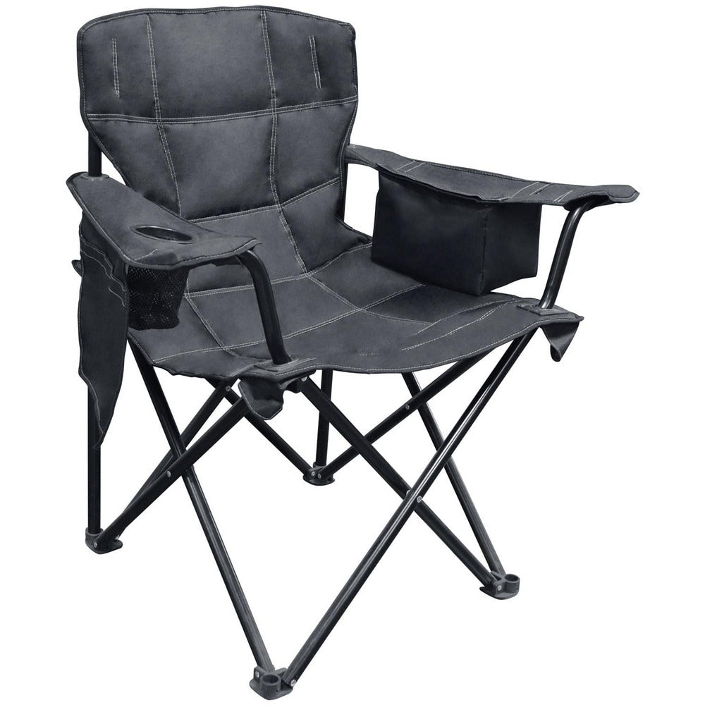 Folding Chairs; Pad Type: Texteline, Arms, Flat; Material: Texteline, Steel; Width (Inch): 24; Depth (Inch): 23.622 in; Seat Color: Black; Overall Height: 37.4016 in