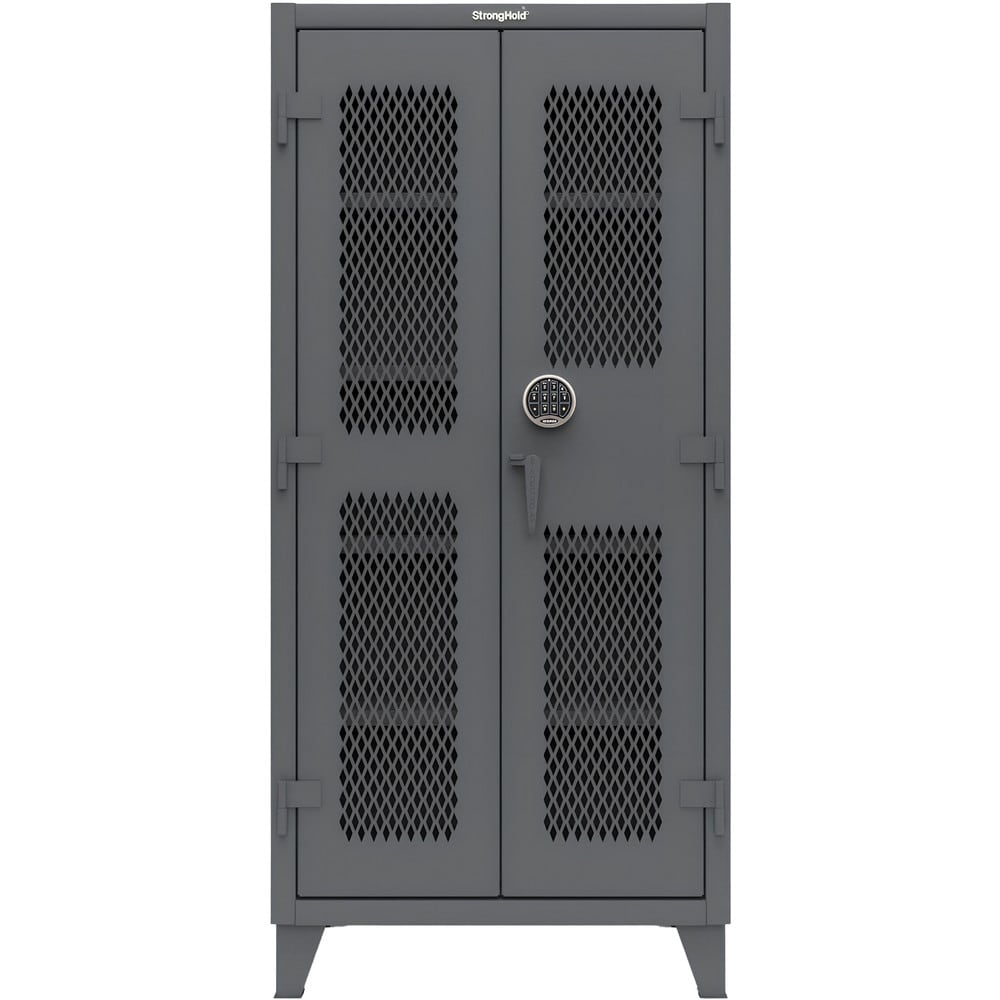 Steel Ventilated Storage Cabinet: 36" Wide, 24" Deep, 78" High