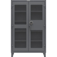 Steel Ventilated Storage Cabinet: 48" Wide, 24" Deep, 78" High