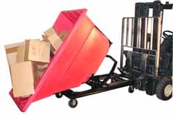 Polyethylene Basket Truck: 3 cu yd, 1,800 lb Capacity, 63" High, 56-1/4" Wide, 84" Long