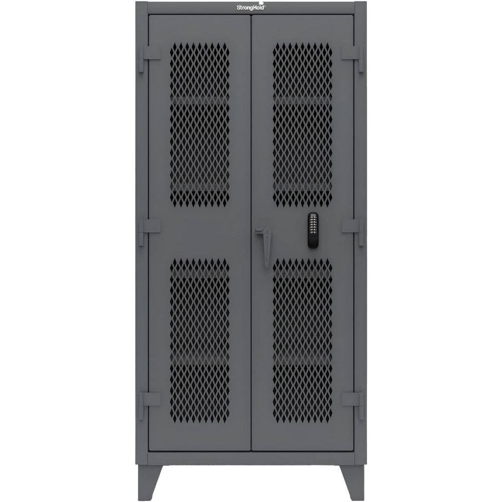 Steel Ventilated Storage Cabinet: 36" Wide, 24" Deep, 78" High