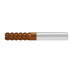 Corner Radius End Mill: 1.00 mm Dia, 3.00 mm LOC, 0.03 mm Radius, 4 Flute, Solid Carbide