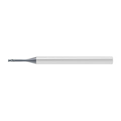 Corner Radius End Mill: 2.00 mm Dia, 2.00 mm LOC, 0.50 mm Radius, 2 Flute, Solid Carbide