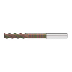 Corner Radius End Mill: 12.00 mm Dia, 49.00 mm LOC, 4.00 mm Radius, 3 Flute, Solid Carbide