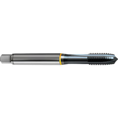 Spiral Point Tap: M24x1.5 Metric Fine, 4 Flutes, Plug Chamfer, 6H Class of Fit, HSS-E Cobalt, Ignator Coated