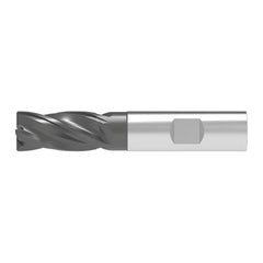 Corner Chamfer End Mill: 6.00 mm Dia, 13.00 mm LOC, 4 Flute, 0.10 mm Chamfer Width, Solid Carbide